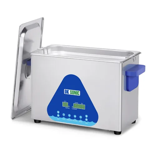 Vista 12 de DK SONIC Limpiador Ultrasónico, 1.5L 60W Limpiador Ultrasónico de Joyas de Acero Inoxidable con Cesta de Limpieza, Temporizador, Limpiador Sónico
