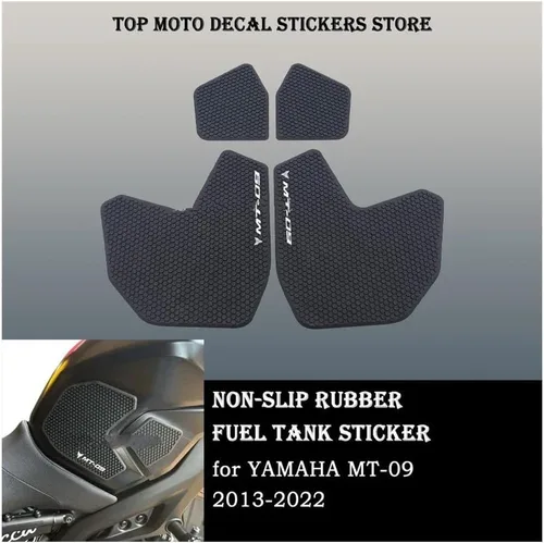 Vista 2 de Junta de depósito de combustible 2020 para motocicleta antideslizante lateral adhesivo de goma impermeable para Ya&maha FZ09 FZ 09 MT 09 MT09 MT09