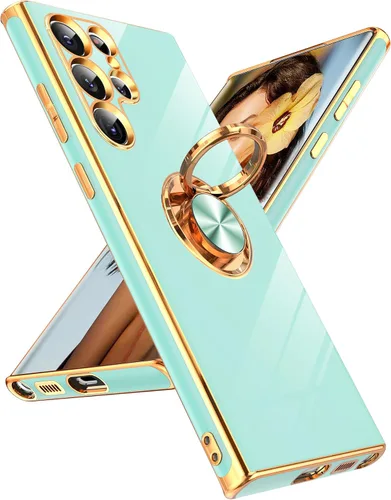 Vista 155 de LeYi Funda para iPhone XR: con Protector de Pantalla de Vidrio Templado [Paquete de 2] Soporte de Anillo Giratorio de 360°, Soporte Magnético