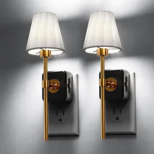 Vista 22 de L LOHAS LED Luz nocturna, luces nocturnas modernas que se enchufan a