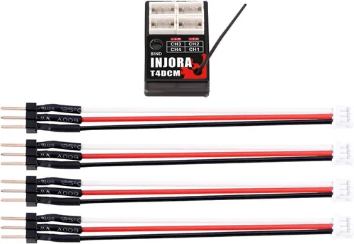 Vista 7 de INJORA T6M Transmisor Micro 2.4GHz con Receptor Compacto T4DCM para Coche RC 1/30 1/24 1/18