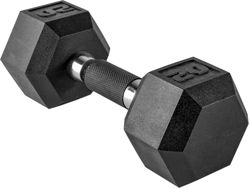 Vista 25 de CAP Barbell Peso de la mancuerna hexagonal recubierta, individual, 10-120 libras, múltiples opciones