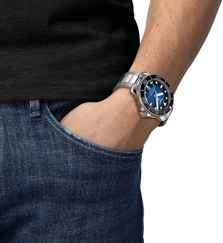 Vista 2 de Tissot Seastar PRO 2K PW80 SS BR BL IND Gris Mecánico