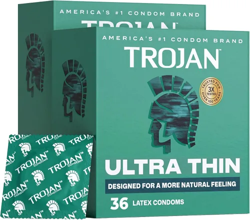 Vista 26 de Trojan The Everythin Pack, preservativos lubricados de látex