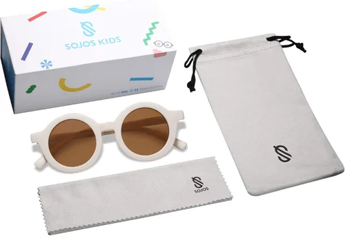 Vista 5 de SOJOS Gafas de sol redondas polarizadas para niños y niñas protección UV400 gafas de sol de protección UV400