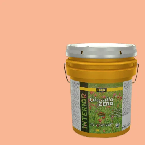 Vista 120 de Rodda Paint CASCADIA ZERO - Pintura plana e imprimación para interiores en uno, cuarto de galón, crema de ballet