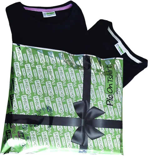 Vista 5 de picontshirt Juego de camisas a juego para novio y novia recién casados, Negro