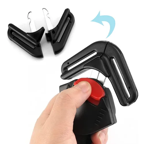Vista 6 de Cochecito universal para asiento de bebé, 5 puntos, correa ajustable de 5 puntos, arnés de seguridad, clip de hebilla de bloqueo, clip de arnés