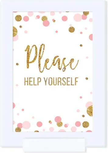 Vista 13 de Andaz Press Colección de fiesta de baby shower de niña con purpurina de oro rosa rubor, pancarta colgante con cuerda, Welcome Baby!, 5 pies, 1 juego