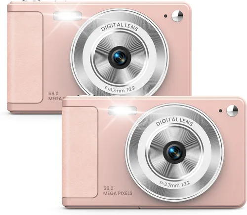 Vista 11 de WONNIE Cámara digital de 56 MP, FHD 1080P para apuntar y disparar con tarjeta SD de 32 GB, 2 baterías y cordón, ideal para niños y adolescentes