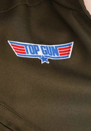 Vista 6 de Disfraz Deluxe Traje de Vuelo Top Gun para Hombre Multicolor