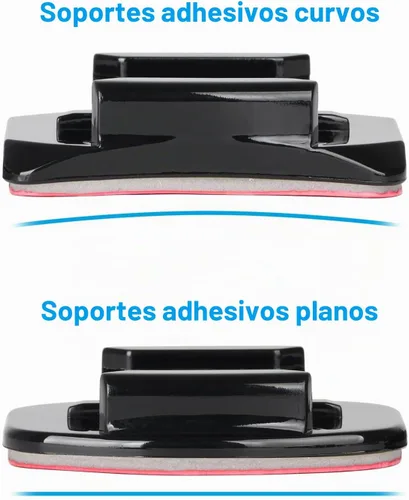 Vista 5 de HSU Soportes adhesivos para casco para GoPro, bolsa de agarre para cámaras