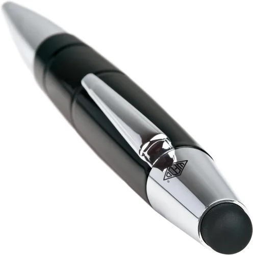 Vista 2 de WEDO Pioneer 2-in-1 Stylus Touch Pen - Negro (tinta azul)