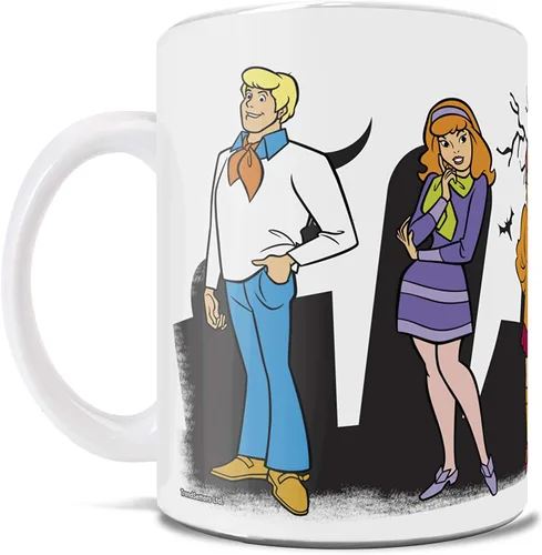 Vista 400 de Trend Setters Friends the Television Show – 25 años – Mercancía oficial – Taza de café o té de cerámica blanca de 11 onzas – perfecta para regalar