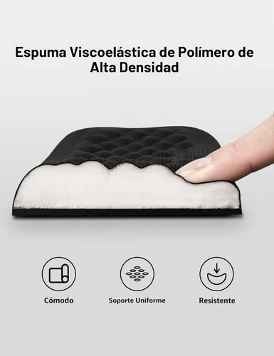Vista 7 de Vaydeer Reposamuñecas para teclado y mouse, juego de almohadillas ergonómicas de soporte de muñeca para computadora, cojín de brazo de espuma