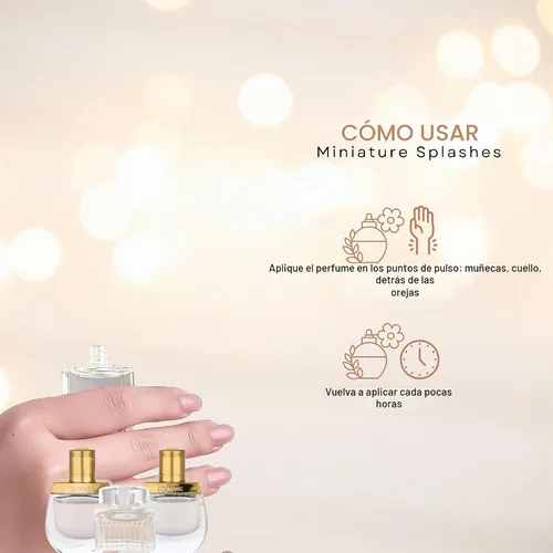 Vista 3 de Set de regalo mini de fragancia Chloe para mujer – colección Splash de 4 piezas