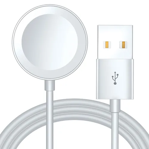 Vista 9 de Cable magnético de carga rápida actualizado 2026 para cargador de Apple A-blanco