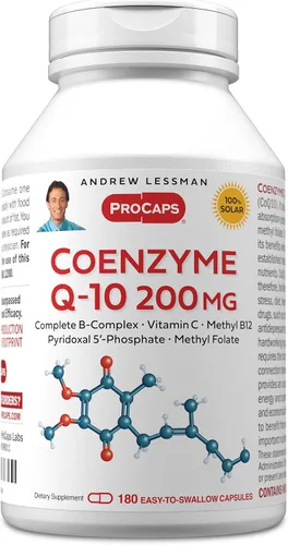Vista 13 de ANDREW LESSMAN Coenzima Q-10 200 mg 30 Cápsulas - Esencial para la Producción de Energía y Función Óptima de Órganos Clave, Soporte Antioxidante, Se