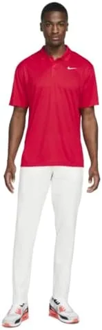 Vista 3 de Nike Polo Dri-fit Victory para hombre, rojo/ blanco (University Red/ White)