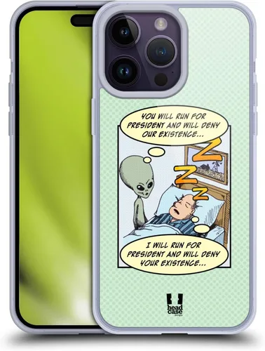 Vista 11 de Head Case Designs Cow Lift All About Aliens - Funda de gel [protección de grado militar] compatible con Apple iPhone 14 Pro Max y compatible