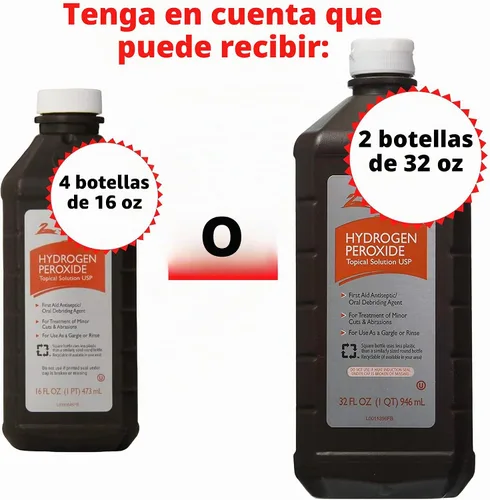 Vista 2 de Swan Solución tópica de peróxido de hidrógeno de 16 onzas (paquete de 4) o 32 onzas (paquete de 2)
