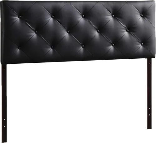 Vista 3 de Baxton Studio Bedford cabecero, Vinilo, Negro