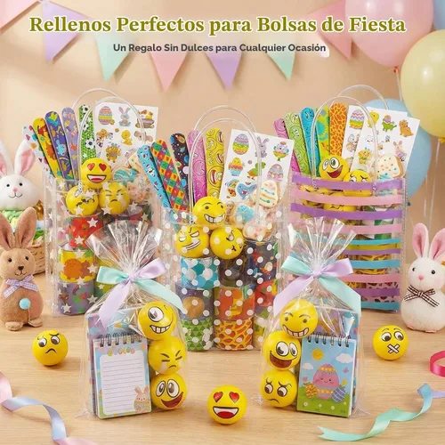 Vista 4 de LovesTown Mini bolas antiestrés, 36 bolas de 2 pulgadas con cara sonriente para apretar, color amarillo, divertidas, de espuma, juguetes