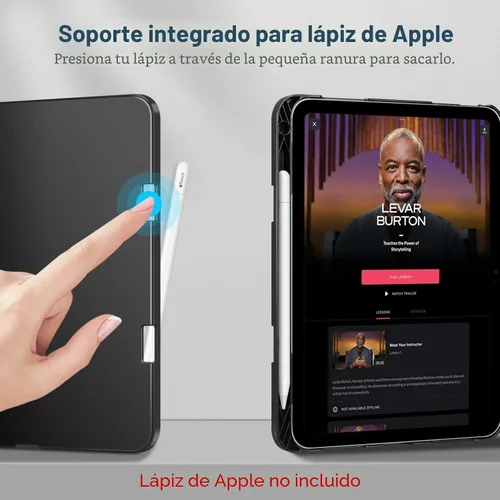 Vista 6 de Fintie Funda tipo libro para iPad (A16) de 11ª generación de 11 pulgadas Negro
