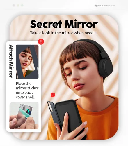 Vista 5 de GOOSPERY Parachoques magnético para puerta compatible con iPhone 12 Mini, tarjetero tipo cartera, fácil imán de cierre automático, protección
