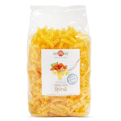 Vista 8 de isiBisi Pasta Penne Rigate sin gluten, 2 libras, fideos artesanales de maíz y arroz - Vegana, sin OMG, fabricada en Italia