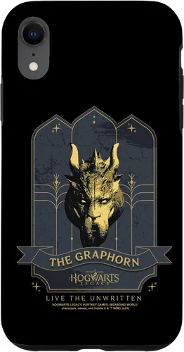 Vista 8 de Funda para iPhone 14 Hogwarts Legacy The Graphorn Golden Logo V2