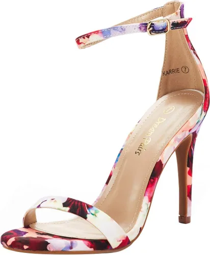 Vista 16 de DREAM PAIRS Sandalias de tacón alto para mujer Negro/Gamuza