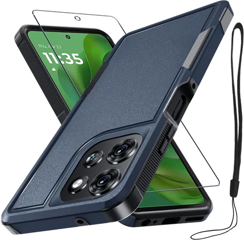 Vista 58 de Funda compatible con Moto G 5G 2024, cuerpo completo, resistente, resistente, a prueba de golpes, con correa de cordón, protector de pantalla