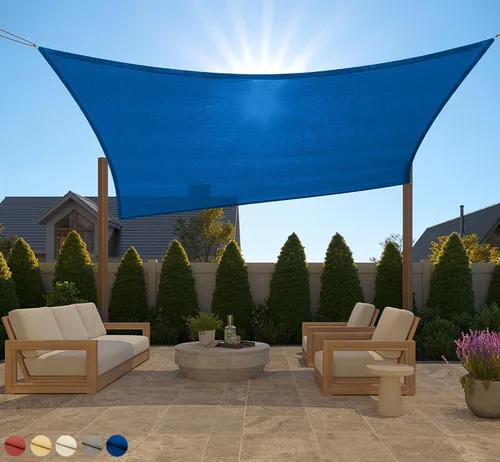 Vista 14 de GORILLA GRIP - Toldo parasol resistente, protección UV, resistente a la decoloración, desgarros y óxido, rectangular, con bordes curvos que bloquean
