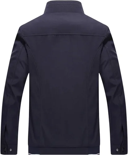Vista 2 de HaoMay Chaquetas ligeras con cremallera completa para hombre