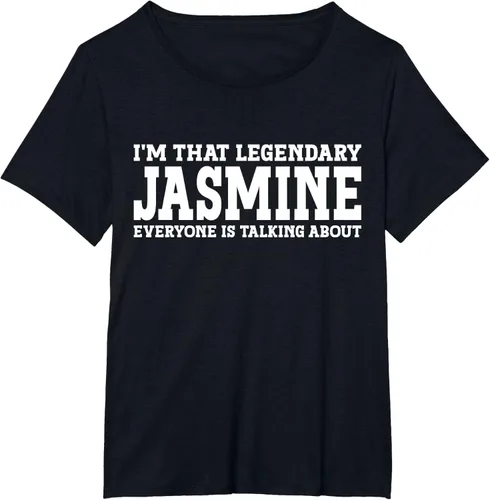 Vista 28 de Jasmine Personal Name - Camiseta divertida de jazmín para mujer y niña, Negro