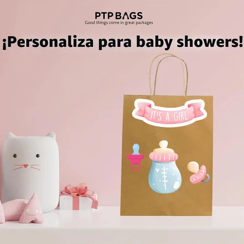 Vista 7 de PTP BAGS - Bolsas naturales y blancas de papel de estraza, 11 x 6 x 11 pulgadas, bolsas para servicio de alimentos