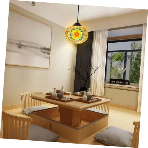 Vista 2 de DOITOOL Elegante pantalla decorativa para el hogar, pantalla de cristal de reemplazo para lámparas de mosaico, cubierta de lámpara de mesa de diseño