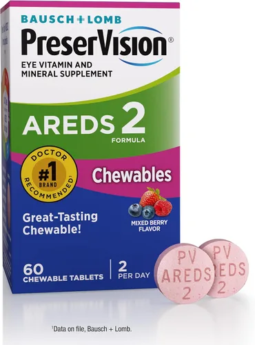 Vista 10 de PreserVision AREDS 2 Vitaminas para los Ojos, Marca #1 Recomendada por Oftalmólogos, Suplemento Masticable de Luteína y Zeaxantina con Vitamina C