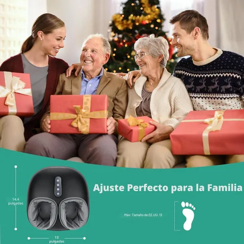 Vista 2 de Medcursor - Máquina masajeadora de pies con calor, masaje de pies proporciona alivio para músculos cansados y plantares, terapia de amasado