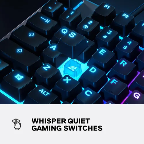 Vista 7 de SteelSeries Aerox 3 Wireless - Mouse para juegos súper ligero - Teclado para juegos Onyx y Apex 3 TKL RGB - Factor de forma compacto sin llave