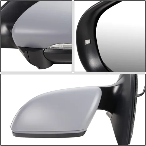 Vista 6 de DNA Motoring OEM-MR-VW1320141 Espejo retrovisor con memoria calefactada con ajuste alimentado por el lado izquierdo y luz de charco compatible