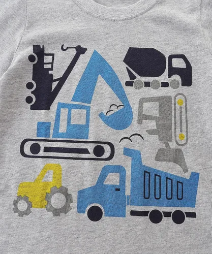 Vista 3 de Conjunto de camiseta de manga corta y pantalón corto de algodón para niño pequeño