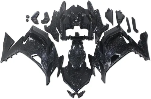 Vista 6 de Carenado negro mate apto para Kawasaki Ninja 650 EX650 2020-2025 001 Negro Mate