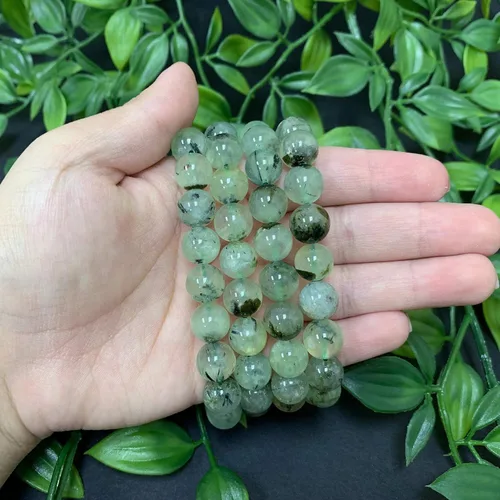 Vista 481 de Gem Avenue Handmade Round Bead Stretch Bracelet Unisex Natural Stone Beaded Jewelry for Men & Women, Elastic Wristband for Daily Wear