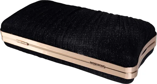 Vista 4 de Tukaneeko Bolsos de mano para mujer, bolso cruzado con purpurina, bolso de noche plisado con diamantes de imitación para fiesta, boda, baile