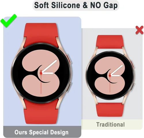 Vista 3 de Correas sin brecha compatibles con Samsung Galaxy Watch 7 6 5 4 FE 1.575 in 1.732 in/5 Pro 1.772 in/6 Classic 1.693 in 1.850 in/4 Classic 1.654 in