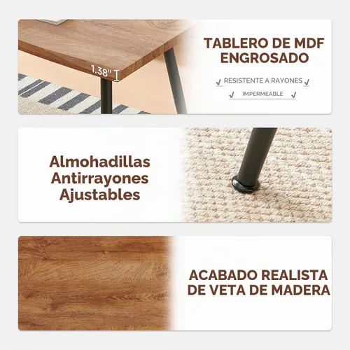 Vista 7 de Howtek Juego de mesa de comedor de 5 piezas, mesa de comedor rectangular moderna con 4 sillas de comedor de terciopelo, juego de mesa de cocina que
