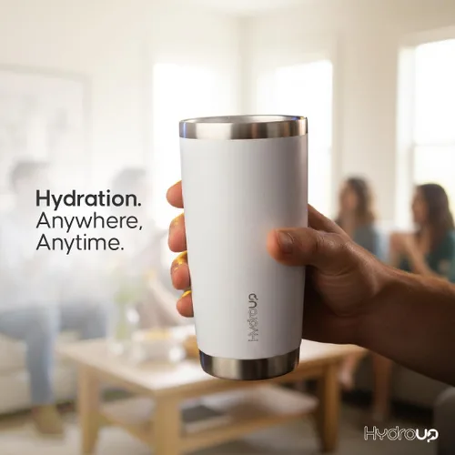Vista 4 de Taza de 20 oz Taza de café de acero inoxidable aislada con tapa Taza de viaje de café y taza de café helado Taza a prueba de derrames Tazas