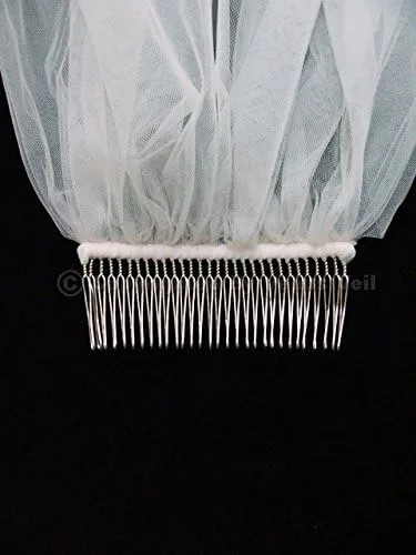Vista 4 de SAMKY 1T 1 Tier Rhinestones Crystal Edge Bridal Wedding Veil